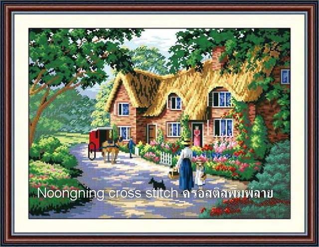 ร้าน noogningcrosstitch ครอสติสพิมพ์ลาย จำหน่ายชุดปักครอสติส ครอสติสคริสตรัล DiamondPainting DIYง่ายๆ779 รูปที่ 1