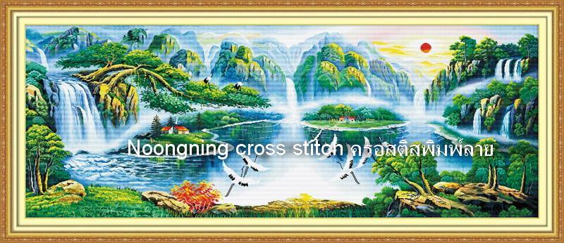 ร้าน noogningcrosstitch ครอสติสพิมพ์ลาย จำหน่ายชุดปักครอสติส ครอสติสคริสตรัล DiamondPainting DIYง่ายๆ763 รูปที่ 1