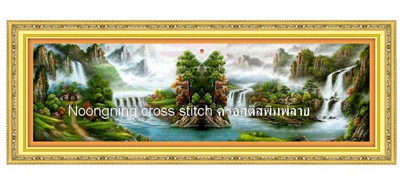 ร้าน noogningcrosstitch ครอสติสพิมพ์ลาย จำหน่ายชุดปักครอสติส ครอสติสคริสตรัล DiamondPainting DIYง่ายๆ752 รูปที่ 1