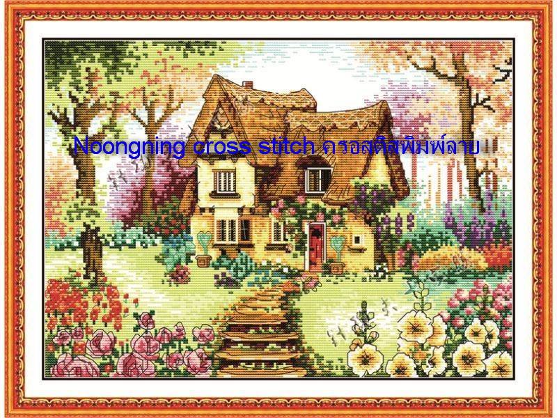 ร้าน noogningcrosstitch ครอสติสพิมพ์ลาย จำหน่ายชุดปักครอสติส ครอสติสคริสตรัล DiamondPainting DIYง่ายๆ766 รูปที่ 1