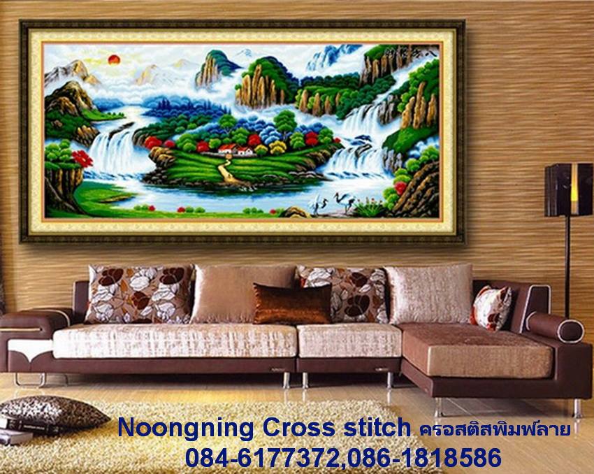 ร้าน noogningcrosstitch ครอสติสพิมพ์ลาย จำหน่ายชุดปักครอสติส ครอสติสคริสตรัล DiamondPainting DIYง่ายๆ836 รูปที่ 1