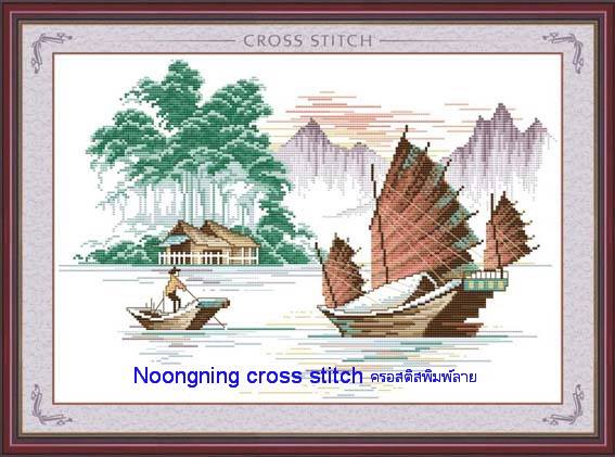 ร้าน noogningcrosstitch ครอสติสพิมพ์ลาย จำหน่ายชุดปักครอสติส ครอสติสคริสตรัล DiamondPainting DIYง่ายๆ843 รูปที่ 1