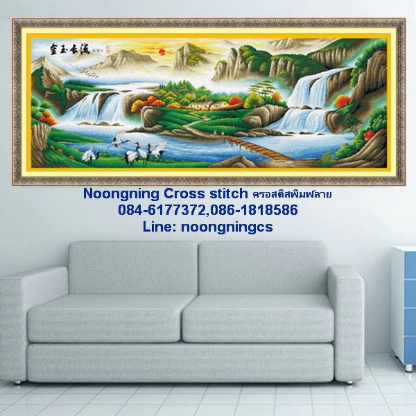 ร้าน noogningcrosstitch ครอสติสพิมพ์ลาย จำหน่ายชุดปักครอสติส ครอสติสคริสตรัล DiamondPainting DIYง่ายๆ816 รูปที่ 1