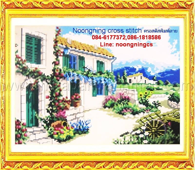 ร้าน noogningcrosstitch ครอสติสพิมพ์ลาย จำหน่ายชุดปักครอสติส ครอสติสคริสตรัล DiamondPainting DIYง่ายๆ819 รูปที่ 1