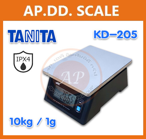 เครื่องชั่งดิจิตอลตั้งโต๊ะ กันน้ำ 10kg ยี่ห้อ TANITA รุ่น KD-205 ราคาพิเศษ รูปที่ 1