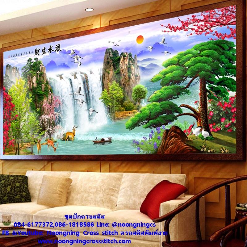 ร้าน noogningcrosstitch ครอสติสพิมพ์ลาย จำหน่ายชุดปักครอสติส ครอสติสคริสตรัล DiamondPainting DIYง่ายๆ895 รูปที่ 1