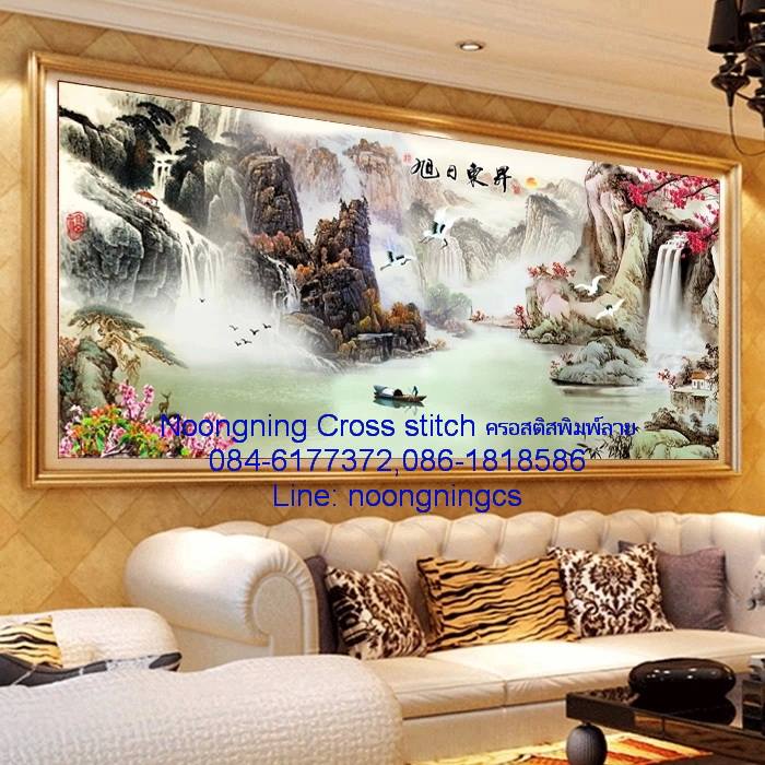 ร้าน noogningcrosstitch ครอสติสพิมพ์ลาย จำหน่ายชุดปักครอสติส ครอสติสคริสตรัล DiamondPainting DIYง่ายๆ890 รูปที่ 1