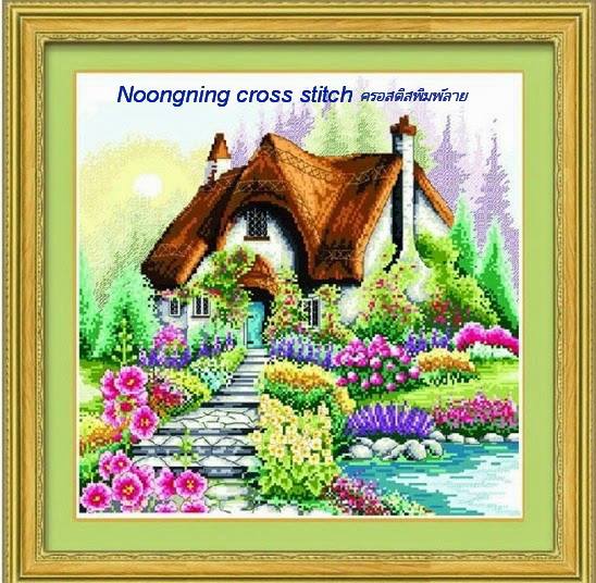 ร้าน noogningcrosstitch ครอสติสพิมพ์ลาย จำหน่ายชุดปักครอสติส ครอสติสคริสตรัล DiamondPainting DIYง่ายๆ940 รูปที่ 1