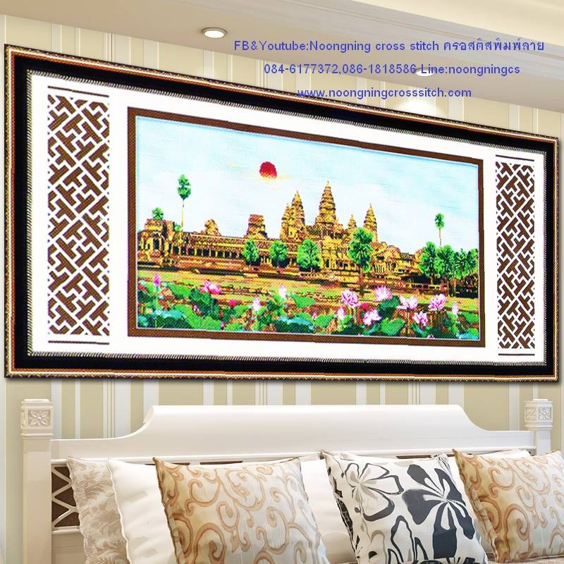 ร้าน noogningcrosstitch ครอสติสพิมพ์ลาย จำหน่ายชุดปักครอสติส ครอสติสคริสตรัล DiamondPainting DIYง่ายๆ857 รูปที่ 1