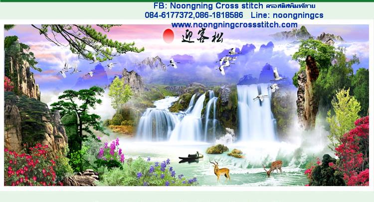 ร้าน noogningcrosstitch ครอสติสพิมพ์ลาย จำหน่ายชุดปักครอสติส ครอสติสคริสตรัล DiamondPainting DIYง่ายๆ884 รูปที่ 1