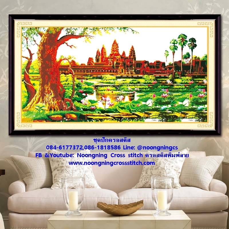 ร้าน noogningcrosstitch ครอสติสพิมพ์ลาย จำหน่ายชุดปักครอสติส ครอสติสคริสตรัล DiamondPainting DIYง่ายๆ904 รูปที่ 1