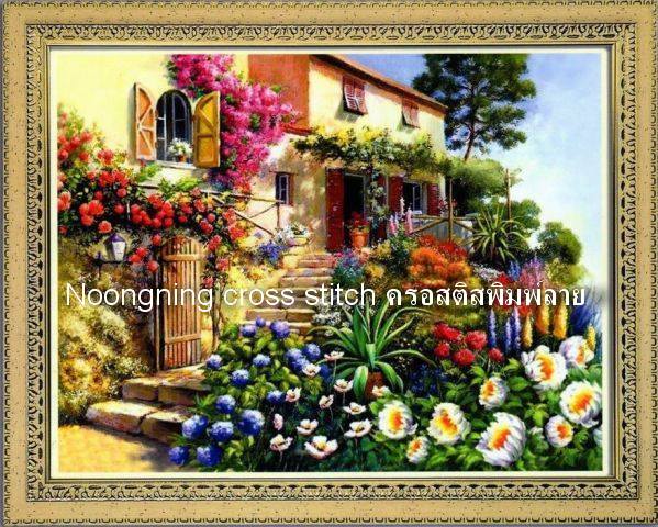 ร้าน noogningcrosstitch ครอสติสพิมพ์ลาย จำหน่ายชุดปักครอสติส ครอสติสคริสตรัล DiamondPainting DIYง่ายๆ894 รูปที่ 1