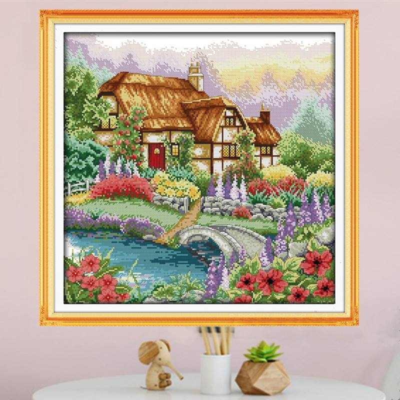 ร้าน noogningcrosstitch ครอสติสพิมพ์ลาย จำหน่ายชุดปักครอสติส ครอสติสคริสตรัล DiamondPainting DIYง่ายๆ928 รูปที่ 1