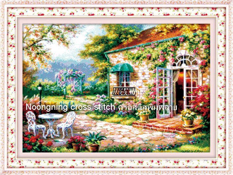 ร้าน noogningcrosstitch ครอสติสพิมพ์ลาย จำหน่ายชุดปักครอสติส ครอสติสคริสตรัล DiamondPainting DIYง่ายๆ935 รูปที่ 1