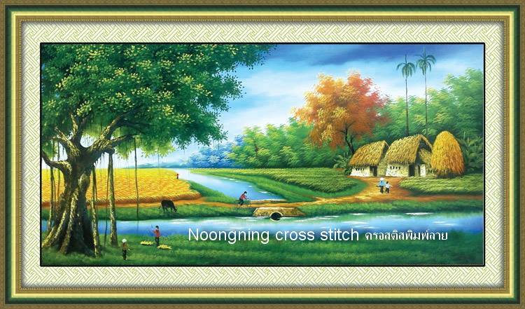 ร้าน noogningcrosstitch ครอสติสพิมพ์ลาย จำหน่ายชุดปักครอสติส ครอสติสคริสตรัล DiamondPainting DIYง่ายๆ939 รูปที่ 1