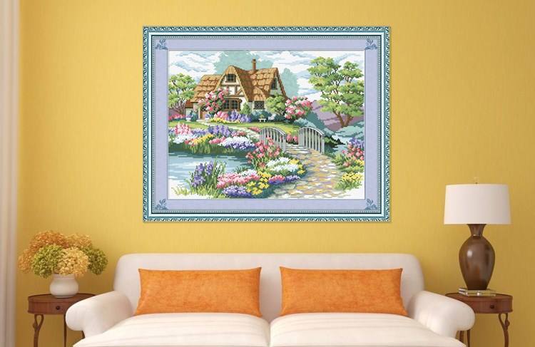 ร้าน noogningcrosstitch ครอสติสพิมพ์ลาย จำหน่ายชุดปักครอสติส ครอสติสคริสตรัล DiamondPainting DIYง่ายๆ959 รูปที่ 1