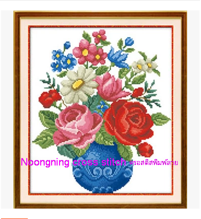 ร้าน noogningcrosstitch ครอสติสพิมพ์ลาย จำหน่ายชุดปักครอสติส ครอสติสคริสตรัล DiamondPainting DIYง่ายๆ998 รูปที่ 1