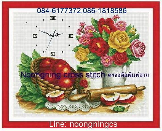 ร้าน noogningcrosstitch ครอสติสพิมพ์ลาย จำหน่ายชุดปักครอสติส ครอสติสคริสตรัล DiamondPainting DIYง่ายๆ1007 รูปที่ 1