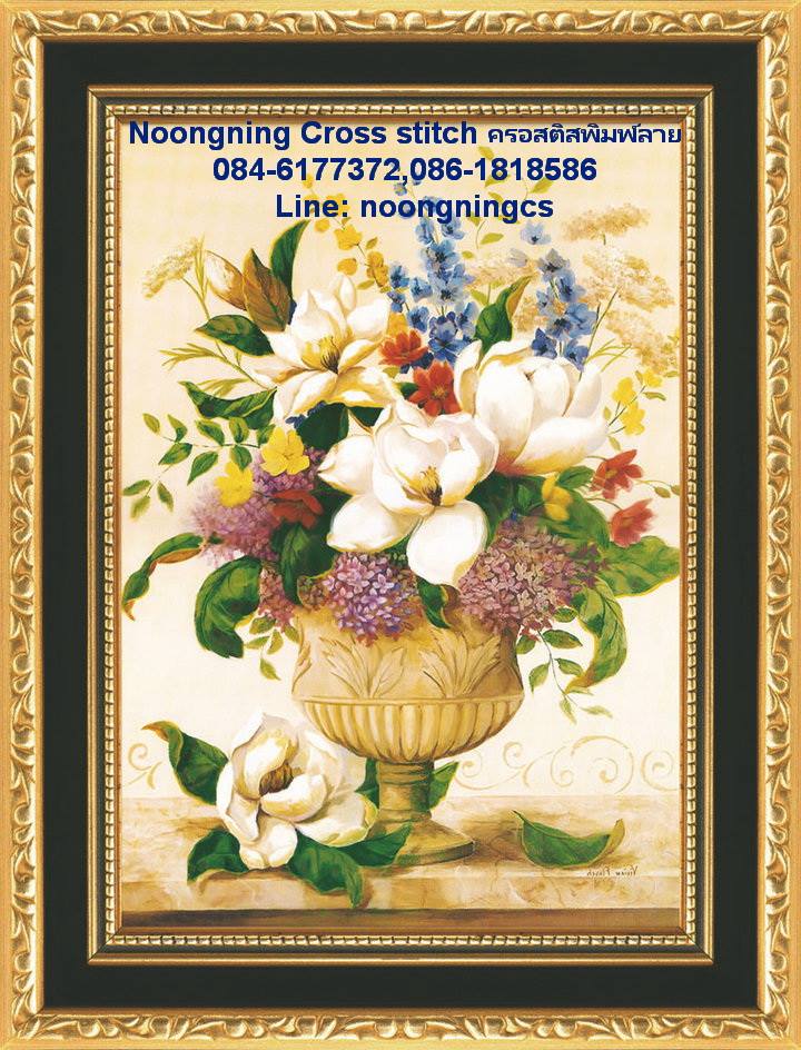 ร้าน noogningcrosstitch ครอสติสพิมพ์ลาย จำหน่ายชุดปักครอสติส ครอสติสคริสตรัล DiamondPainting DIYง่ายๆ1003 รูปที่ 1