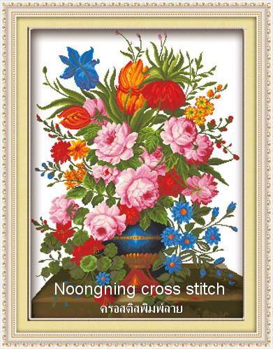 ร้าน noogningcrosstitch ครอสติสพิมพ์ลาย จำหน่ายชุดปักครอสติส ครอสติสคริสตรัล DiamondPainting DIYง่ายๆ973 รูปที่ 1