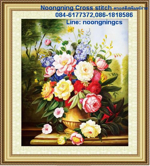 ร้าน noogningcrosstitch ครอสติสพิมพ์ลาย จำหน่ายชุดปักครอสติส ครอสติสคริสตรัล DiamondPainting DIYง่ายๆ1037 รูปที่ 1