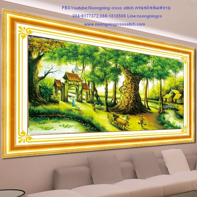 ร้าน noogningcrosstitch ครอสติสพิมพ์ลาย จำหน่ายชุดปักครอสติส ครอสติสคริสตรัล DiamondPainting DIYง่ายๆ961 รูปที่ 1