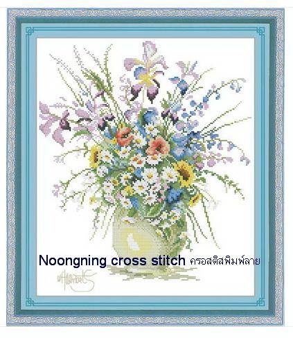 ร้าน noogningcrosstitch ครอสติสพิมพ์ลาย จำหน่ายชุดปักครอสติส ครอสติสคริสตรัล DiamondPainting DIYง่ายๆ975 รูปที่ 1