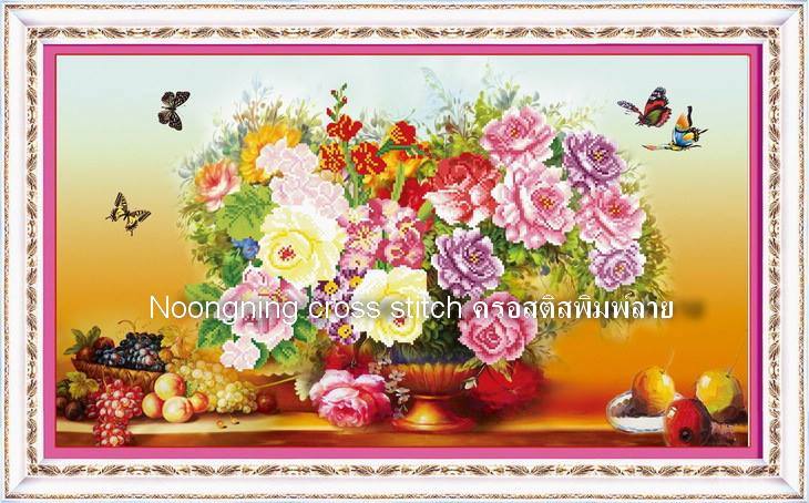 ร้าน noogningcrosstitch ครอสติสพิมพ์ลาย จำหน่ายชุดปักครอสติส ครอสติสคริสตรัล DiamondPainting DIYง่ายๆ977 รูปที่ 1