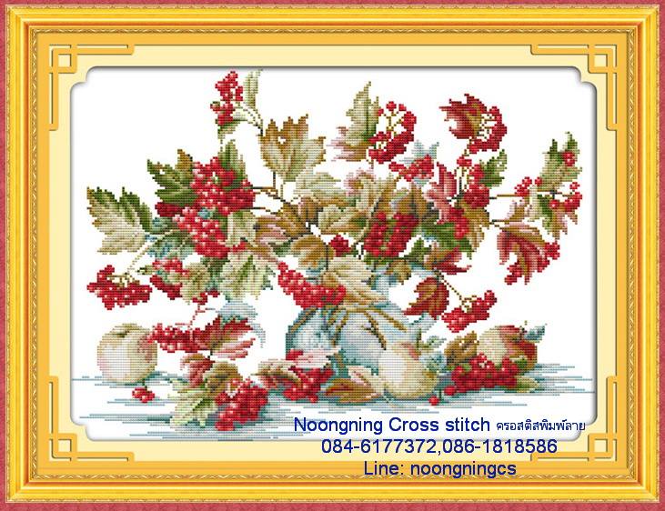 ร้าน noogningcrosstitch ครอสติสพิมพ์ลาย จำหน่ายชุดปักครอสติส ครอสติสคริสตรัล DiamondPainting DIYง่ายๆ1042 รูปที่ 1