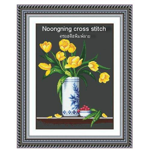 ร้าน noogningcrosstitch ครอสติสพิมพ์ลาย จำหน่ายชุดปักครอสติส ครอสติสคริสตรัล DiamondPainting DIYง่ายๆ981 รูปที่ 1