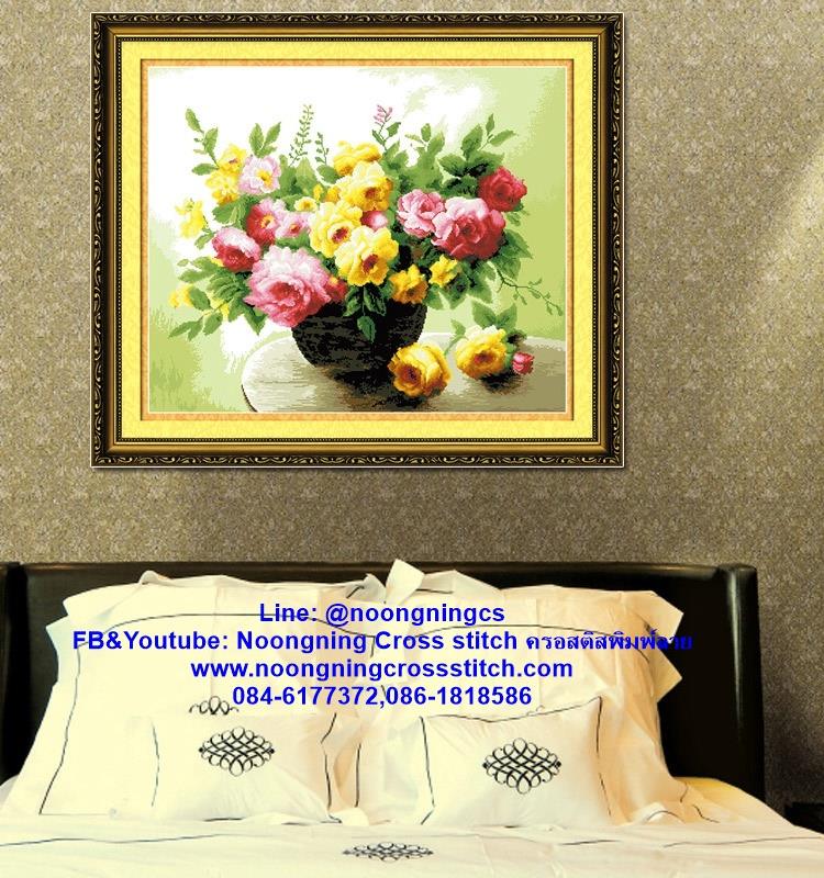 ร้าน noogningcrosstitch ครอสติสพิมพ์ลาย จำหน่ายชุดปักครอสติส ครอสติสคริสตรัล DiamondPainting DIYง่ายๆ1179 รูปที่ 1