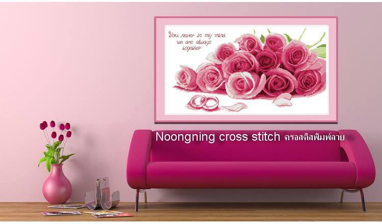 ร้าน noogningcrosstitch ครอสติสพิมพ์ลาย จำหน่ายชุดปักครอสติส ครอสติสคริสตรัล DiamondPainting DIYง่ายๆ1428 รูปที่ 1