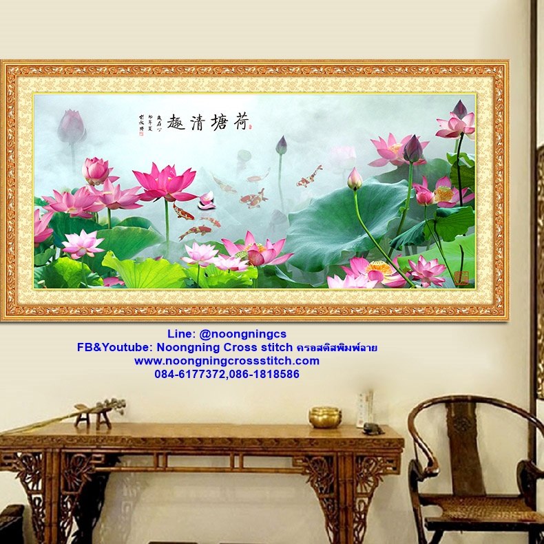 ร้าน noogningcrosstitch ครอสติสพิมพ์ลาย จำหน่ายชุดปักครอสติส ครอสติสคริสตรัล DiamondPainting DIYง่ายๆ1445 รูปที่ 1