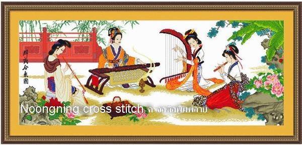 ร้าน noogningcrosstitch ครอสติสพิมพ์ลาย จำหน่ายชุดปักครอสติส ครอสติสคริสตรัล DiamondPainting DIYง่ายๆ1462 รูปที่ 1