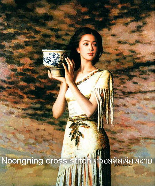 ร้าน noogningcrosstitch ครอสติสพิมพ์ลาย จำหน่ายชุดปักครอสติส ครอสติสคริสตรัล DiamondPainting DIYง่ายๆ1467 รูปที่ 1