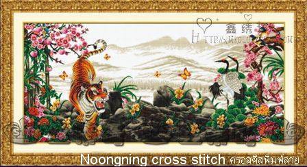 ร้าน noogningcrosstitch ครอสติสพิมพ์ลาย จำหน่ายชุดปักครอสติส ครอสติสคริสตรัล DiamondPainting DIYง่ายๆ1415 รูปที่ 1