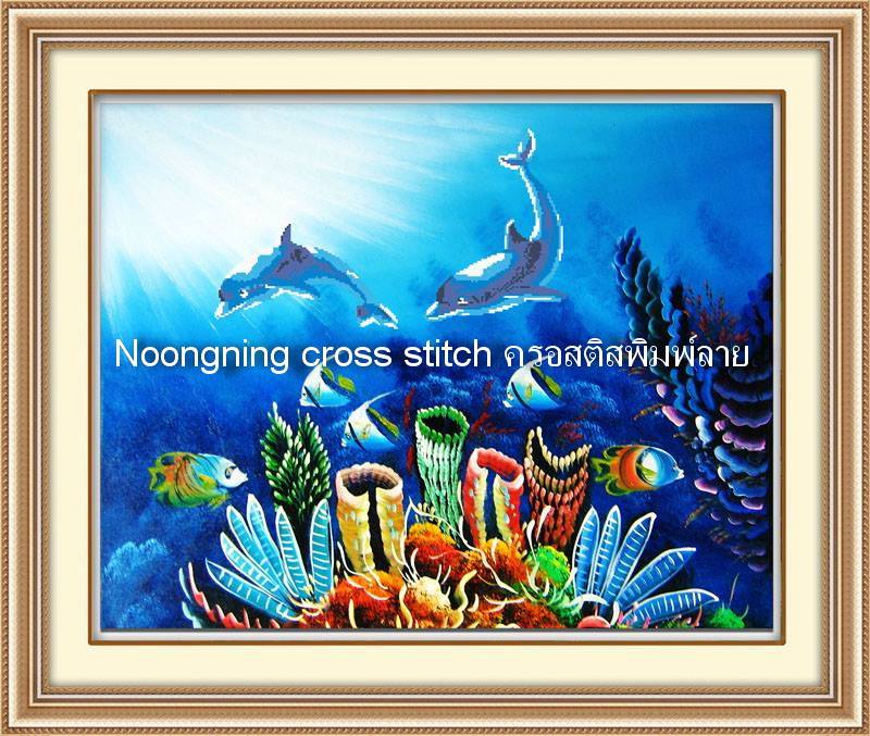 ร้าน noogningcrosstitch ครอสติสพิมพ์ลาย จำหน่ายชุดปักครอสติส ครอสติสคริสตรัล DiamondPainting DIYง่ายๆ1745 รูปที่ 1