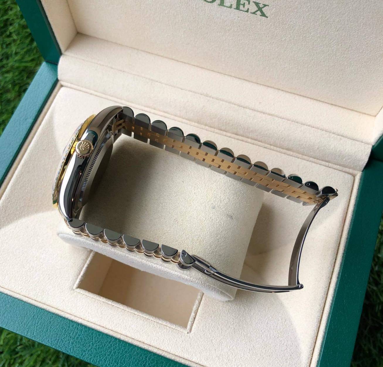 Rolex Datejust steel Black Pearl  หน้ามุขดำ เพชรใน ขอบเพชรนอกของแท้ประกอบสวิสแท้ รูปที่ 2