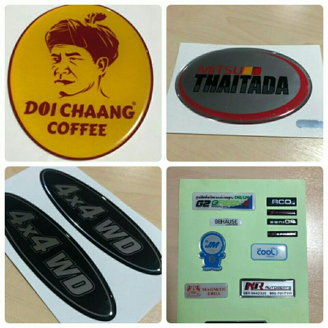 รับผลิตสิ่งพิมพ์ สติ๊กเกอร์ หยอดอีพร็อกซี่ เรซิ่น เพลทอลูมิเนียมพิมพ์ อลูมิเนียมปั๊มนูน รูปที่ 3