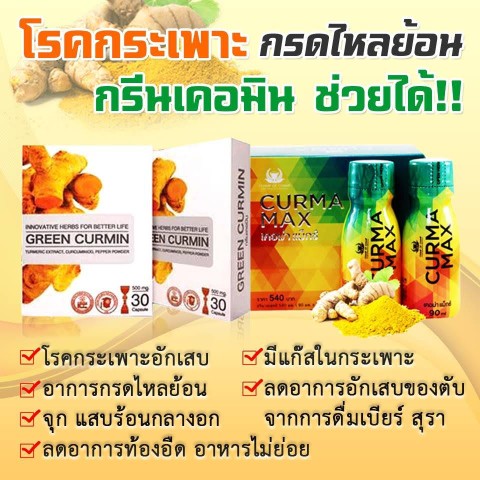 กรดไหลย้อน โรคกระเพาะ แก้ปัญหาได้ด้วย Curma Max และ GREEN CURMIN รูปที่ 3