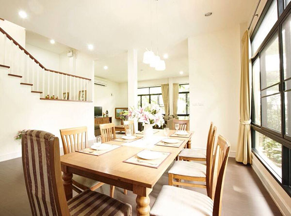 บ้านสวย 4ห้องนอน ทันสมัย ในหมู่บ้าน ใกล้ BTS ทองหล่อ Modern House in compound closed BTS Thonglor รูปที่ 1