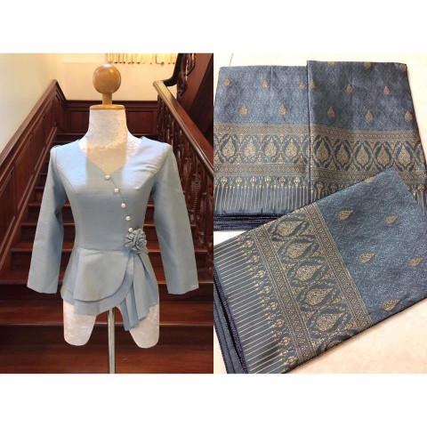 จำหน่ายเสื้อไหมลาว จากเวียงจันทร์โดยตรง ของแท้ 100% รูปที่ 6