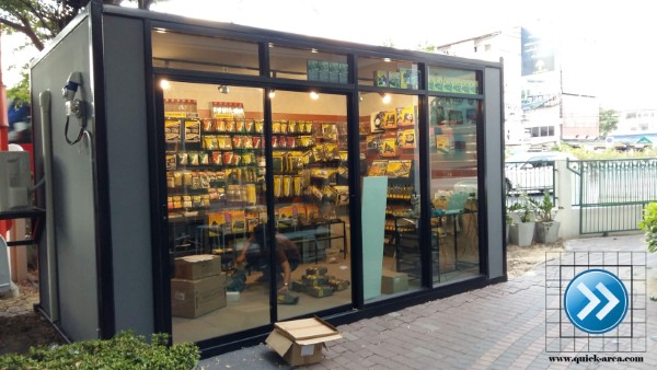 ตู้สำนักงานเคลื่อนที่ ออฟฟิศเคลื่อนที่ ร้านกาแฟสำเร็จรูป ตู้รปภ บ้านหรือที่พักสำเร็จรูป รูปที่ 6