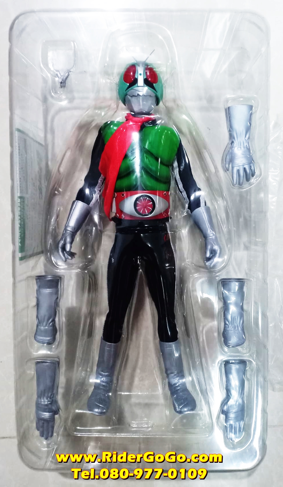 โมเดลชุดผ้ามาสค์ไรเดอร์หมายเลข1 Masked Rider Deluxe Type 2007 Real Action Heroes ของใหม่แท้จากประเทศญี่ปุ่น รูปที่ 4