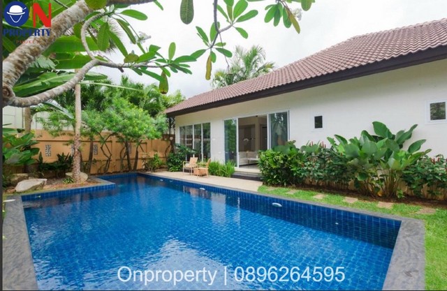 Pool Villa For Rent in Cherngtaley 2 bedrooms 39,000 baht per month รูปที่ 1