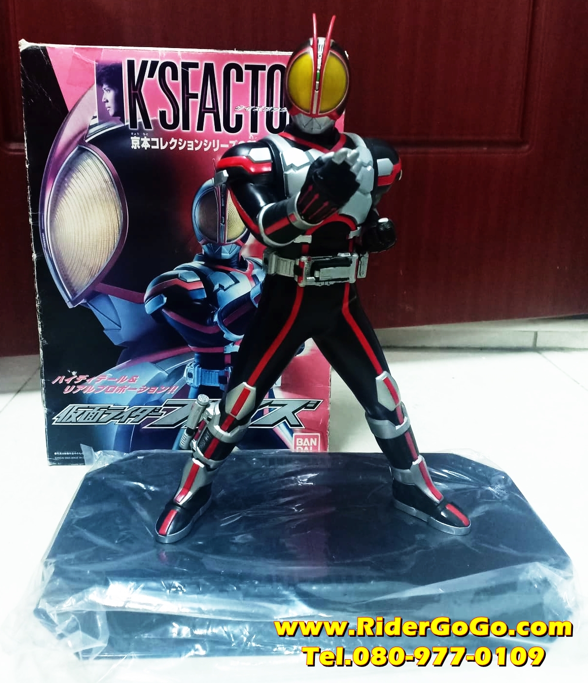 โมเดลมาสค์ไรเดอร์ไฟซ์ Masked Rider Faiz 555 (K'S Factory Masked Rider Faiz 555) สภาพสวยของแท้Bandai รูปที่ 1