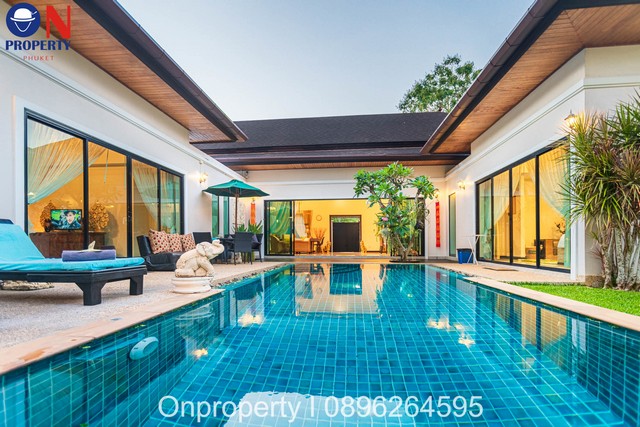 Pool Villa 3 bed for rent in Cherngtaley 80,000THB / month รูปที่ 1