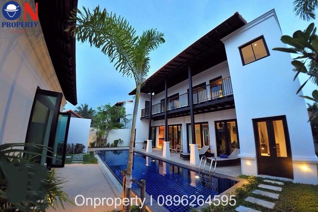 Pool Villa for rent in Cherngtaley 3 bedrooms - 4 bathrooms 75,000THB / month รูปที่ 1