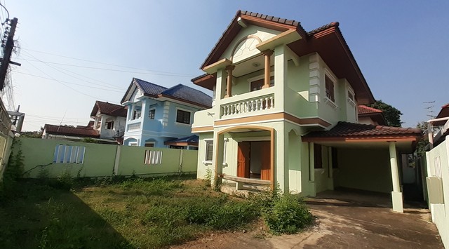 B63058 ขายบ้านมือสอง หมู่บ้านมณียา3 ท่าอิฐ นนทบุรี เนื้อที่ 60 ตรว ทาสีใหม่ทั้งหลัง(สีเขียว) รูปที่ 1