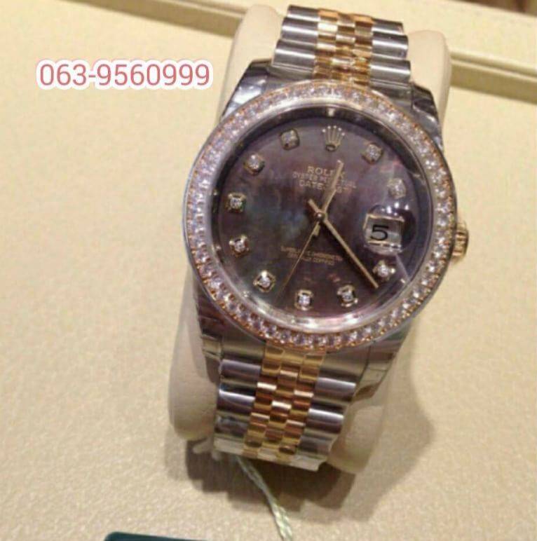 Rolex Datejust steel Black Pearl  หน้ามุขดำ เพชรใน ขอบเพชรนอกของแท้ประกอบสวิสแท้ รูปที่ 4